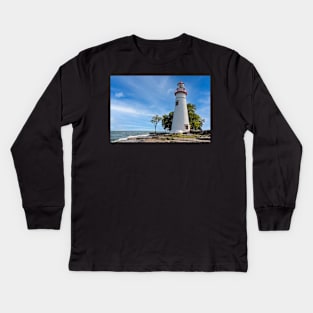 A View At Marblehead Lighthouse Kids Long Sleeve T-Shirt